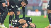 Beim 2:1-Derbysieg gegen den GAK am 7. Dezember endete die Saison für Leon Grgic mit ...