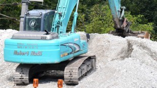 Sorgen für Lärm und Staub. Aushub-Deponien. 