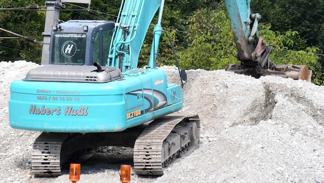 Sorgen für Lärm und Staub. Aushub-Deponien.