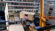 In Modulbauweise errichtete die Weizer Firma Lieb Bau ein Ausweich-Stationsgebäude am Gelände ...