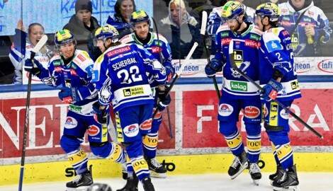 Kevin Hancock, Nikita Scherbak und Alex Wall (v. l.) wollen auch in Linz jubeln.