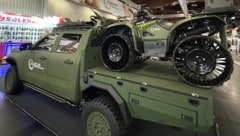 Einer der beiden Prototypen ohne VW-Logo, die auf der Militärmesse Enforce Tac gezeigt wurden.