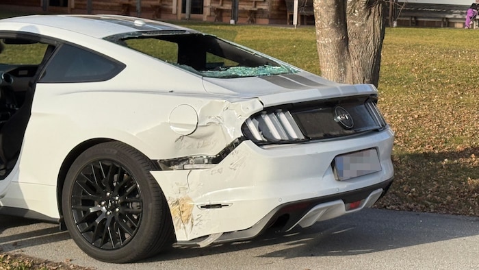 Auch der Pkw wurden schwer beschädigt.