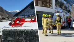 Viele Einsatzkräfte standen am Donnerstag im Einsatz, auch der Notarztheli stand bereit.