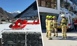 Viele Einsatzkräfte standen am Donnerstag im Einsatz, auch der Notarztheli stand bereit.