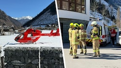 Viele Einsatzkräfte standen am Donnerstag im Einsatz, auch der Notarztheli stand bereit.