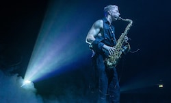 Saxophonist Bendikt Giske bei der Elevate-Eröffnung.