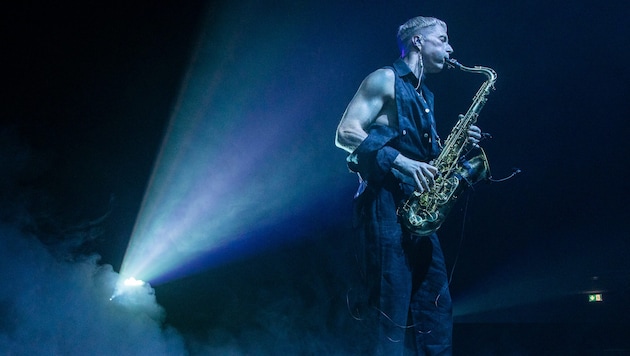 Saxophonist Bendikt Giske bei der Elevate-Eröffnung.