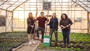 Alles Bio in Großwilfersdorf: Direktorin Martina Teller-Pichler, Schüler Lorenz Buchgraber und ...