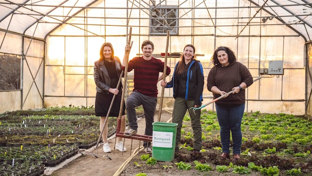 Alles Bio in Großwilfersdorf: Direktorin Martina Teller-Pichler, Schüler Lorenz Buchgraber und ...