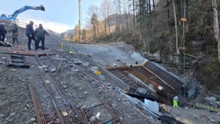 Der Damm, der Götzis vor dem Untergang bewahren soll.
