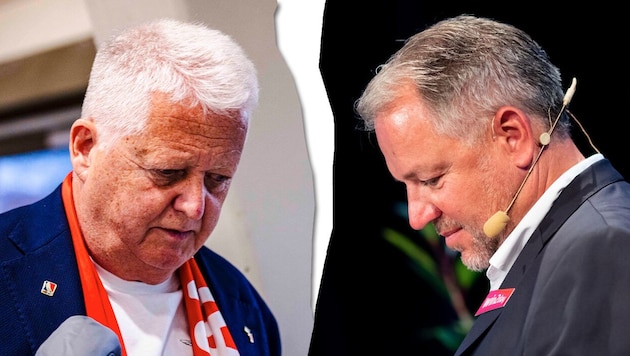 ÖEHV-Präsident Klaus Hartmann (li.) und Liga-Manager Christian Feichtinger