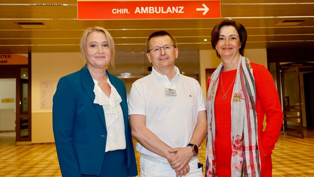 Das Direktorium von Rottenmann und Bad Aussee (v. l.): Pflegedirektorin Daniela Jamnig, ...