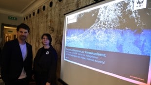 ÖAV-Generalsekretär Clemens Matt und WWF-Expertin Bettina Urbanek sehen beim Kraftwerksausbau ...