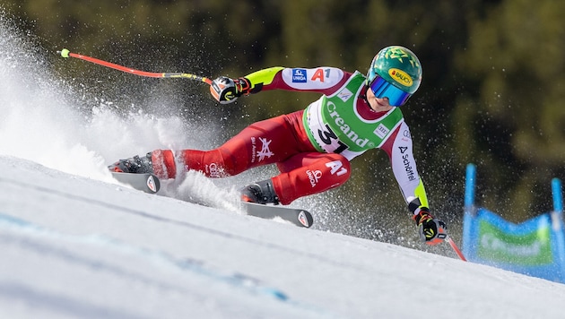 Julia Scheib steht auf der Reiteralm in der Abfahrt am Start, will Punkte sammeln.