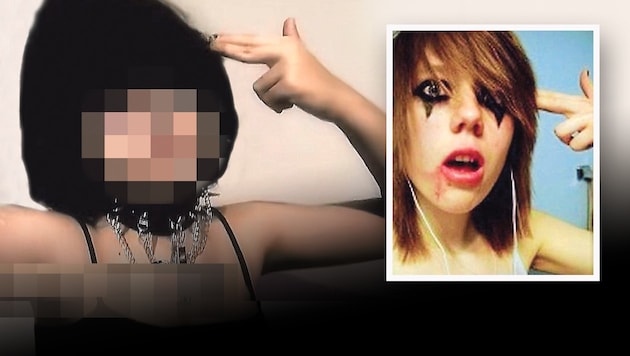 A photo Jenny posted on social media. She copied a pose from her idol: Alyssa Bustamante (small ...