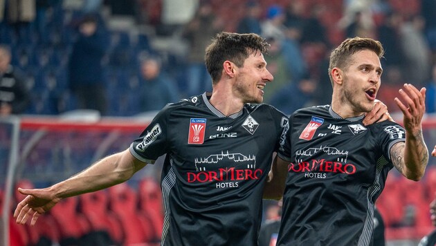 Benedikt Zech und Sandro Ingolitsch wollen am Sonntag die nächste Altach-Sensation bejubeln.