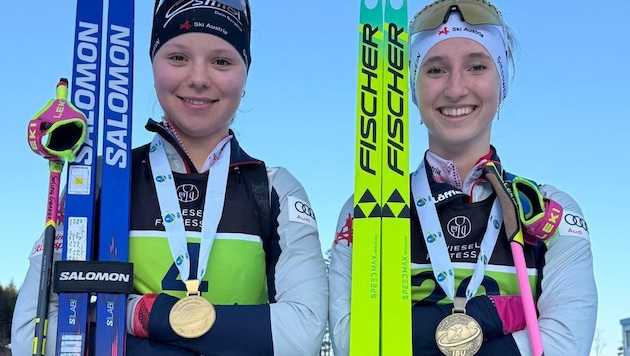 Selina Ganner (l.) und Ilvy Giestheuer (r.) jubelten über Gold und Bronze.