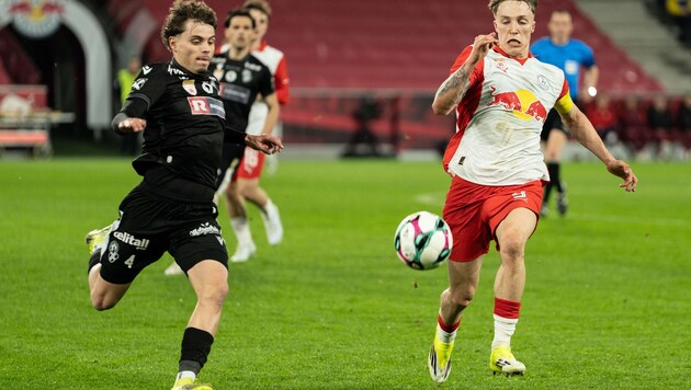 Isak Vojic (l.) und die Bregenzer unterlagen beim FC Liefering mit 3:4.