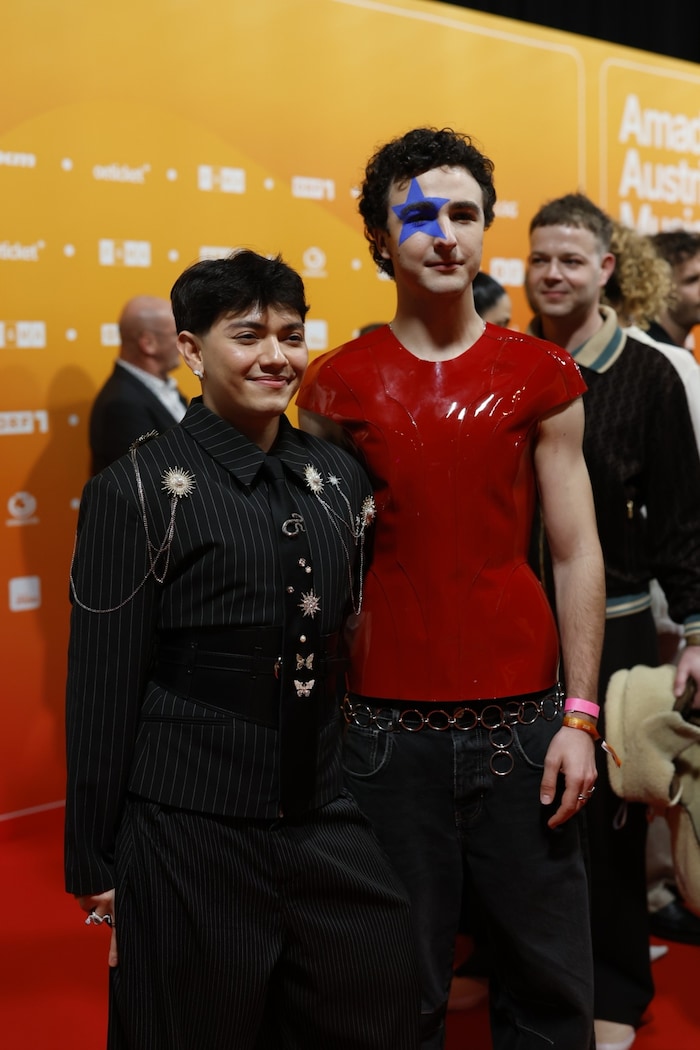 JJ und Cosmo freuten sich auf den Amadeus und die Afterparty.