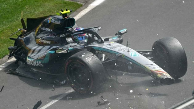 Kimi Antonelli crashte heftig.