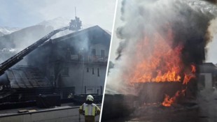 Der Stall brannte lichterloh. Die Flammen griffen auch auf das Wohnhaus über.