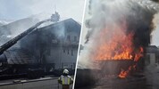 Der Stall brannte lichterloh. Die Flammen griffen auch auf das Wohnhaus über.