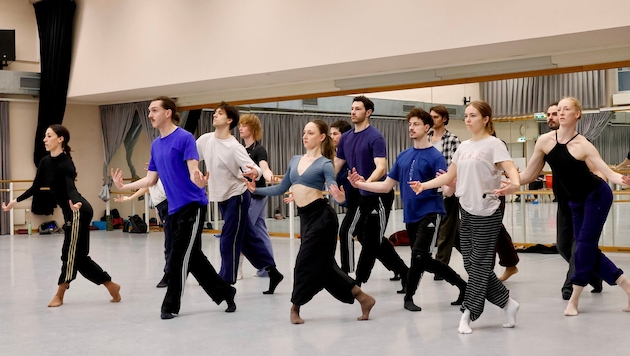 Aktuell proben die Tänzer des Ballett Graz für „Modern Times“. Premiere ist am 20. Mai.