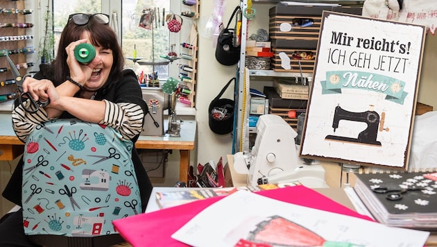 Barbara Krenn hat ihre Leidenschaft fürs Nähen neu entdeckt. Seit drei Jahren betreibt sie ihre ...
