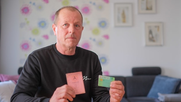 Harald Breit ärgert sich, dass seine E-Card einfach gesperrt wurde.