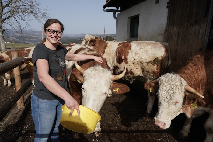 Veronika Almer, eine echte oststeirische „Bauer-Frau“