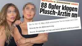 Oben rechts die „Krone“-Schlagzeile zur Mega-Anklage. Die beiden iranisch-stämmigen ...