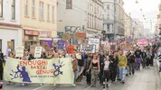 Etwa 4500 Menschen gingen in Graz für Gleichstellung auf die Straße.