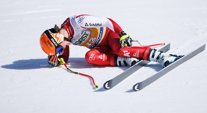 Im Ziel schrie Leonie Zegg vor Schmerz.