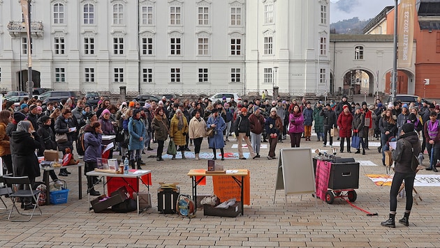 Eine frühere Kundgebung in Innsbruck.