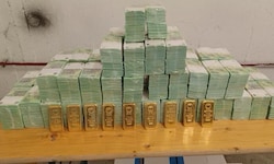 Der Geldtransporter-Inhalt: neun Kilo Gold und Millionen in Euro
