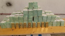 Der Geldtransporter-Inhalt: neun Kilo Gold und Millionen in Euro