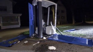 Viel ist vom WC nicht mehr übrig geblieben.