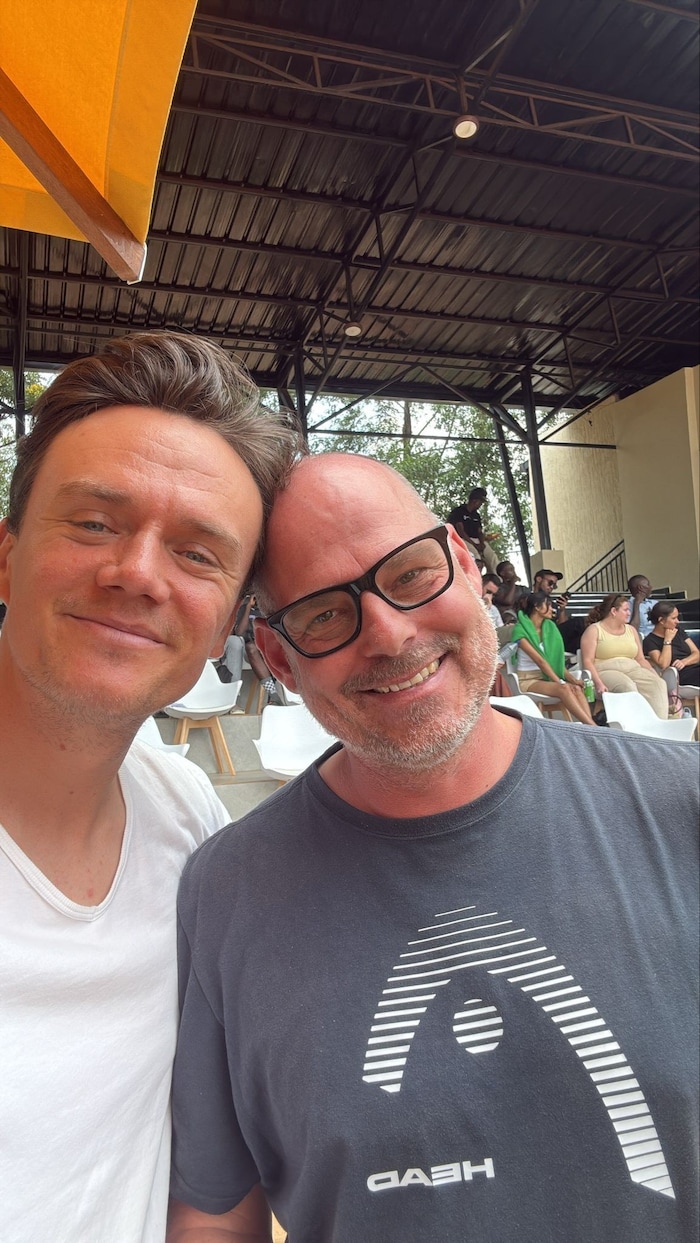 Sebastian Beutel und Markus Hipfl freuten sich mit Schützling Joel Schwärzler.