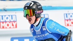 Asja Zenere darf sich über den ersten Stockerlplatz ihrer Weltcup-Karriere freuen. 