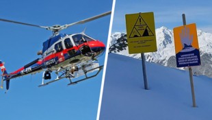 In Neustift im Stubaital kam es am Sonntag zu dem Lawinenabgang. Der Verschüttete konnte nur ...