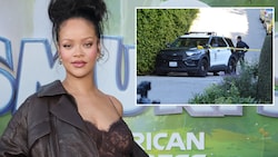 Schock für Rihanna: Auf die Villa der Sängerin in Los Angeles wurde am Sonntagnachmittag ...