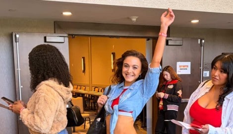 Die Vorarlbergerin Sara Yigin beim „Baywatch“-Casting