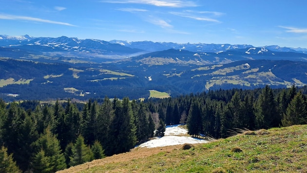 Ausblick vom Gipfelkreuz