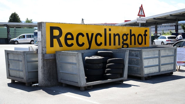 Der Salzburger Recyclinghof.