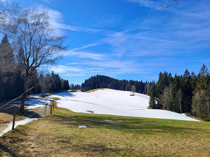 wird der Schnee bald ganz verschwunden sein.