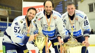 Oldies but Goldies! Franz Wilfan (40 J.), Martin Oraze (41) und Martin Pewal (47) feierten ...