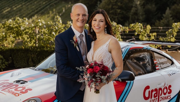 Reben und Rallye-Autos gab es im Herbst für Günther und Christiane Knobloch