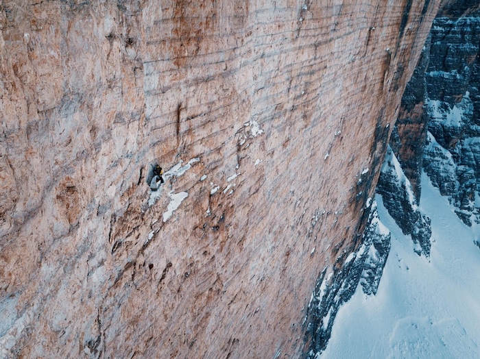 Direkt am Hasse/Brandler-Band fand Simon eine Stelle für sein kleines Einmannzelt.