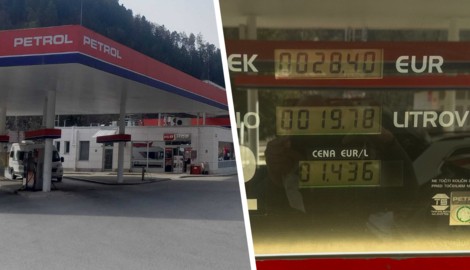 Eine verwaiste Tankstelle in Prevalje (Slowenien) – es gibt schlicht keinen Treibstoff mehr.